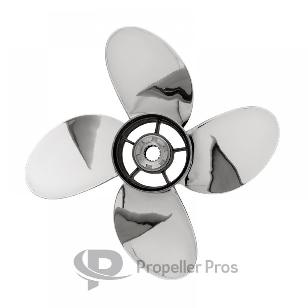 PowerTech LFS 4 Blade Stainless Propellers Suzuki Outboards